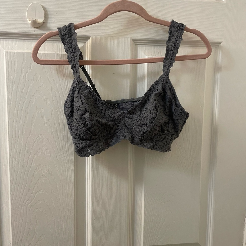 Aerie Gray Lace Bra - Picture 2 of 5